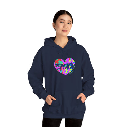 Colorful Grafitti Heart Hoodie – #HeartsInMotion - Love Over Hate