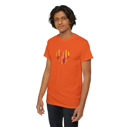 Colourful Heart Unisex Heavy Cotton Tee – #HeartsInMotion