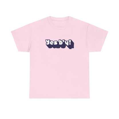 Yes b'y! Unisex Heavy Cotton Tee | Casual Shirt, Gift for Friends, Fun T-shirt