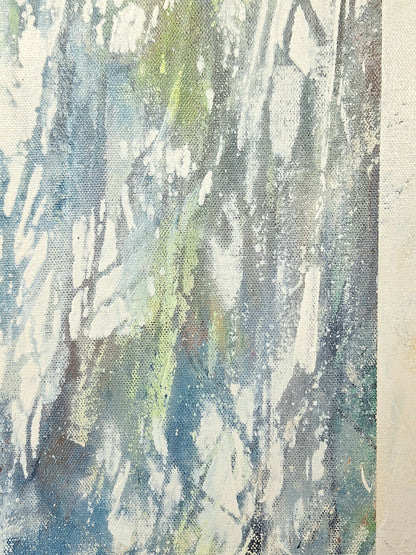 Blue Eyes Crying - 20" x 20"