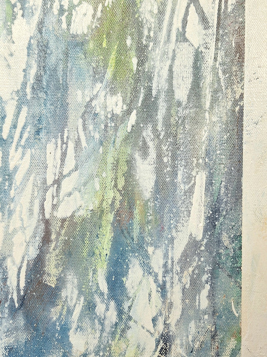 Blue Eyes Crying - 20" x 20"