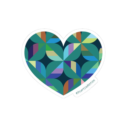 Colourful Heart Die Cut Stickers | Fun Decor, #HeartsInMotion