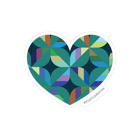 Colourful Heart Die Cut Stickers | Fun Decor, #HeartsInMotion