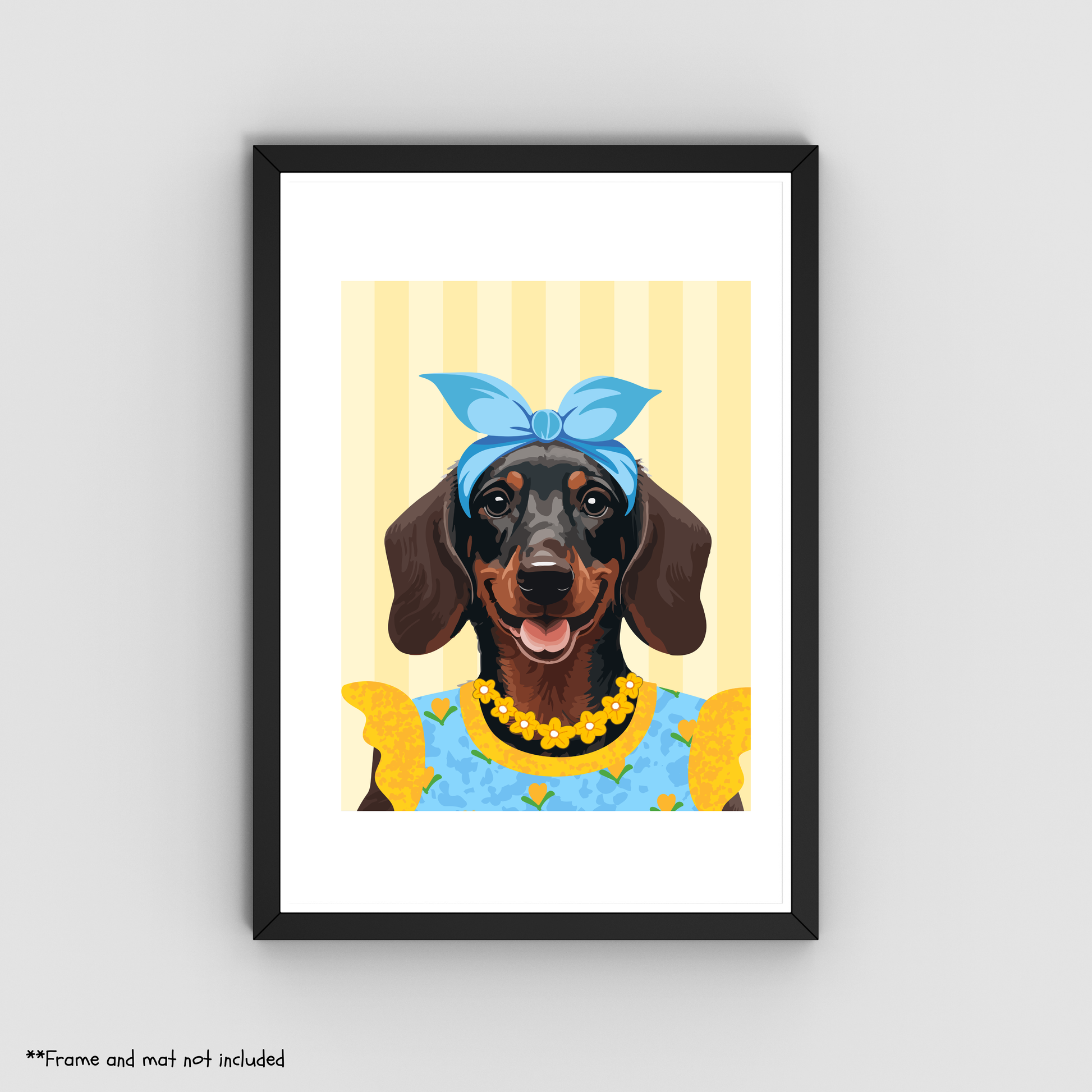 Dashund Beauty Print 8.5x11 - Dog Lover Print