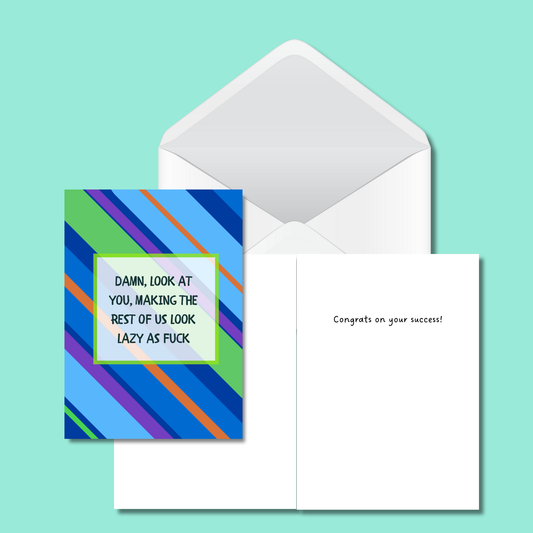 Damn Look At You Funny Card-Cheeky 5x7 Card