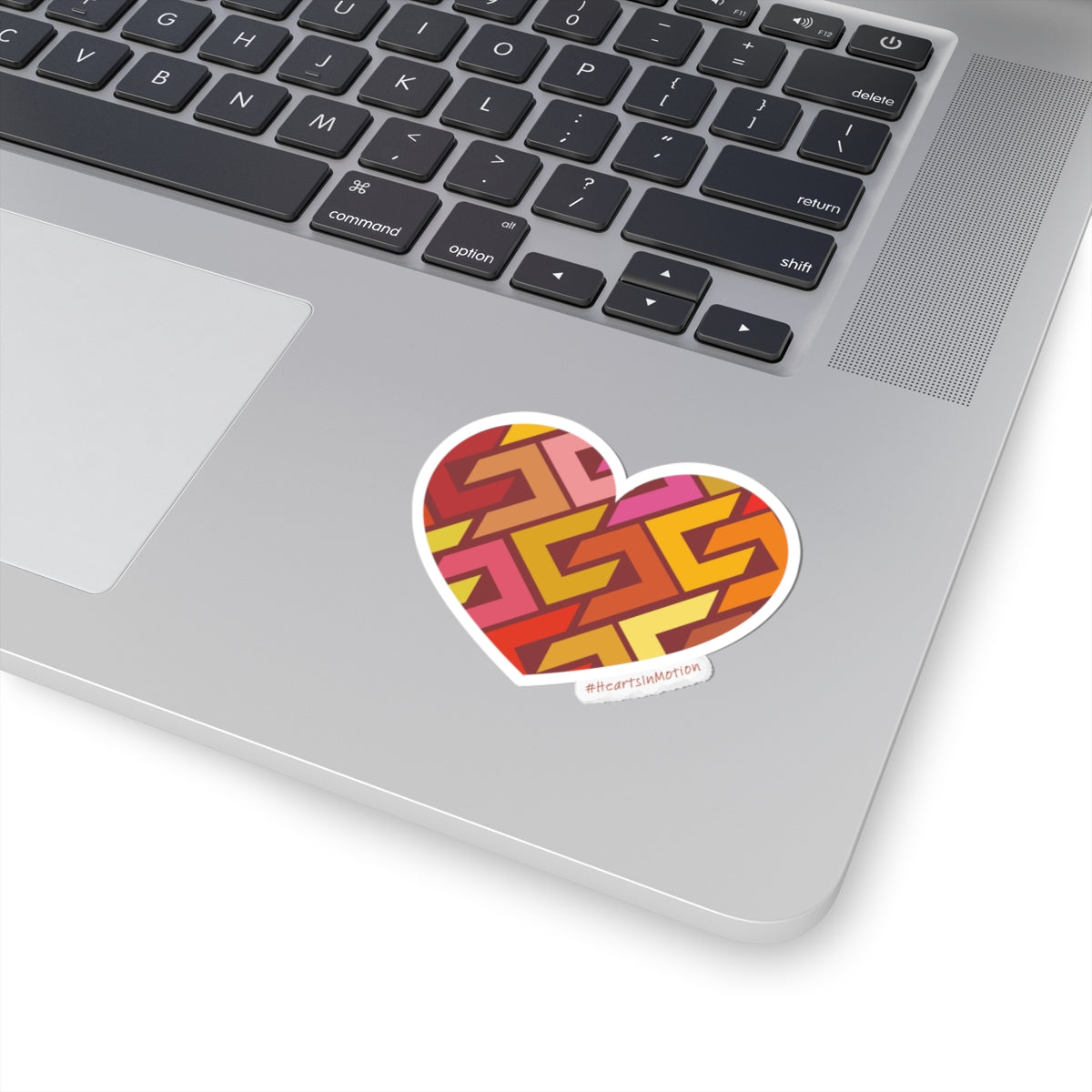 Colourful Heart Die Cut Stickers | Unique Laptop Decor, #HeartsInMotion