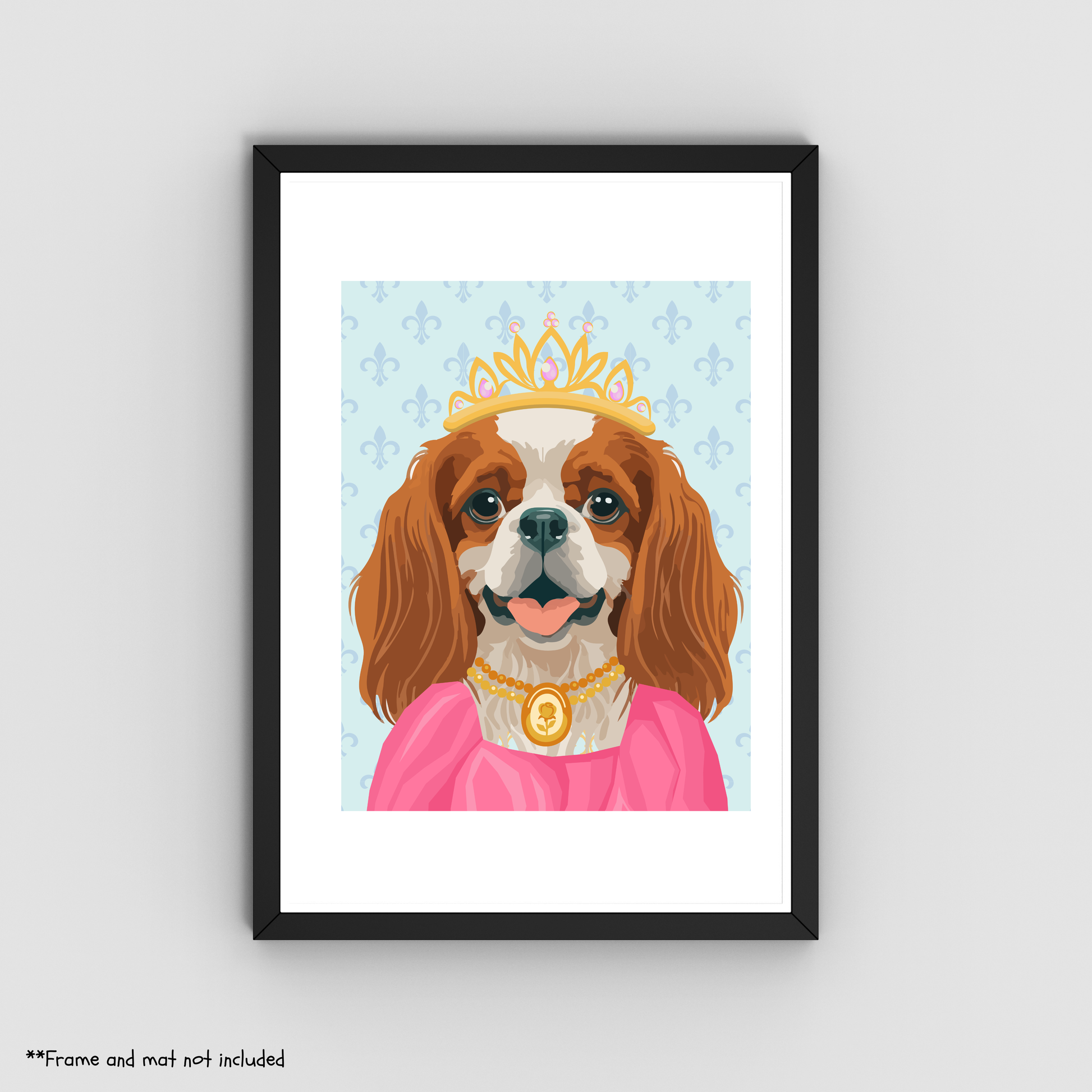 Princess Spaniel Print 8.5x11 - Dog Lover Print