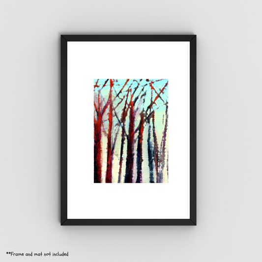 Winds of Change 5x7 Art Print - Abstract Nature-Inspired Artwork