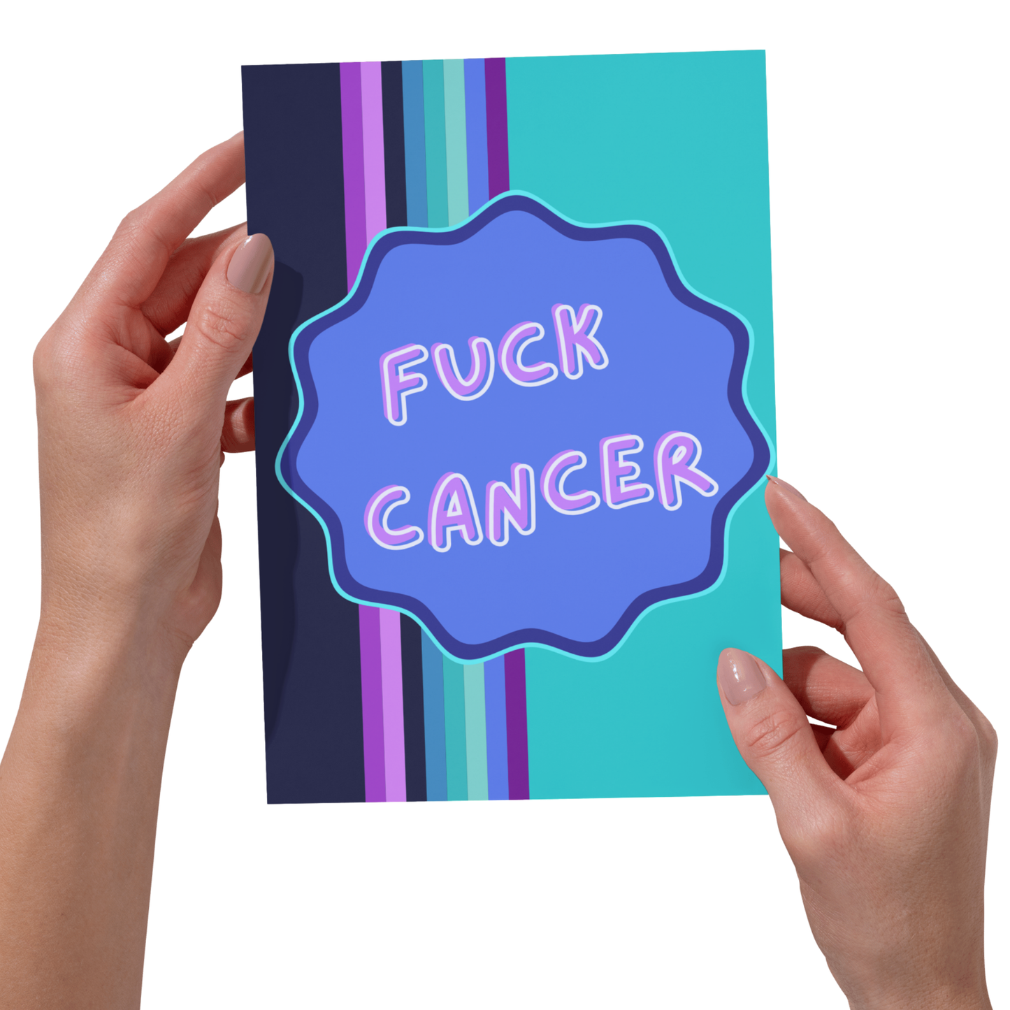 Fuck Cancer Card, Bold Cancer Card - 5x7