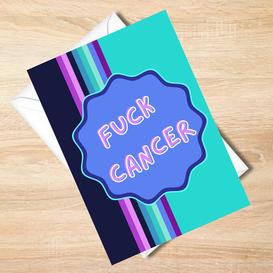 Fuck Cancer Card, Bold Cancer Card - 5x7