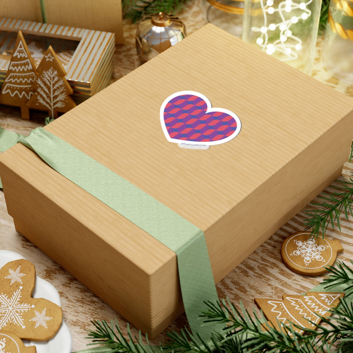 Heart Pattern Stickers, Cute Decor for Laptops, Journals, #HeartsInMotion