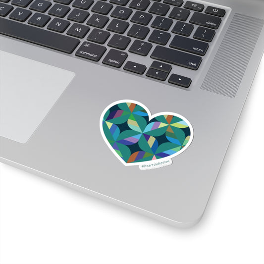 Colourful Heart Die Cut Stickers | Fun Decor, #HeartsInMotion