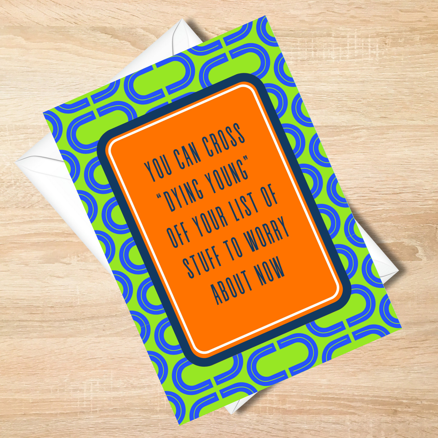 Cross Dying Young Off List Birthday Card - 5x7