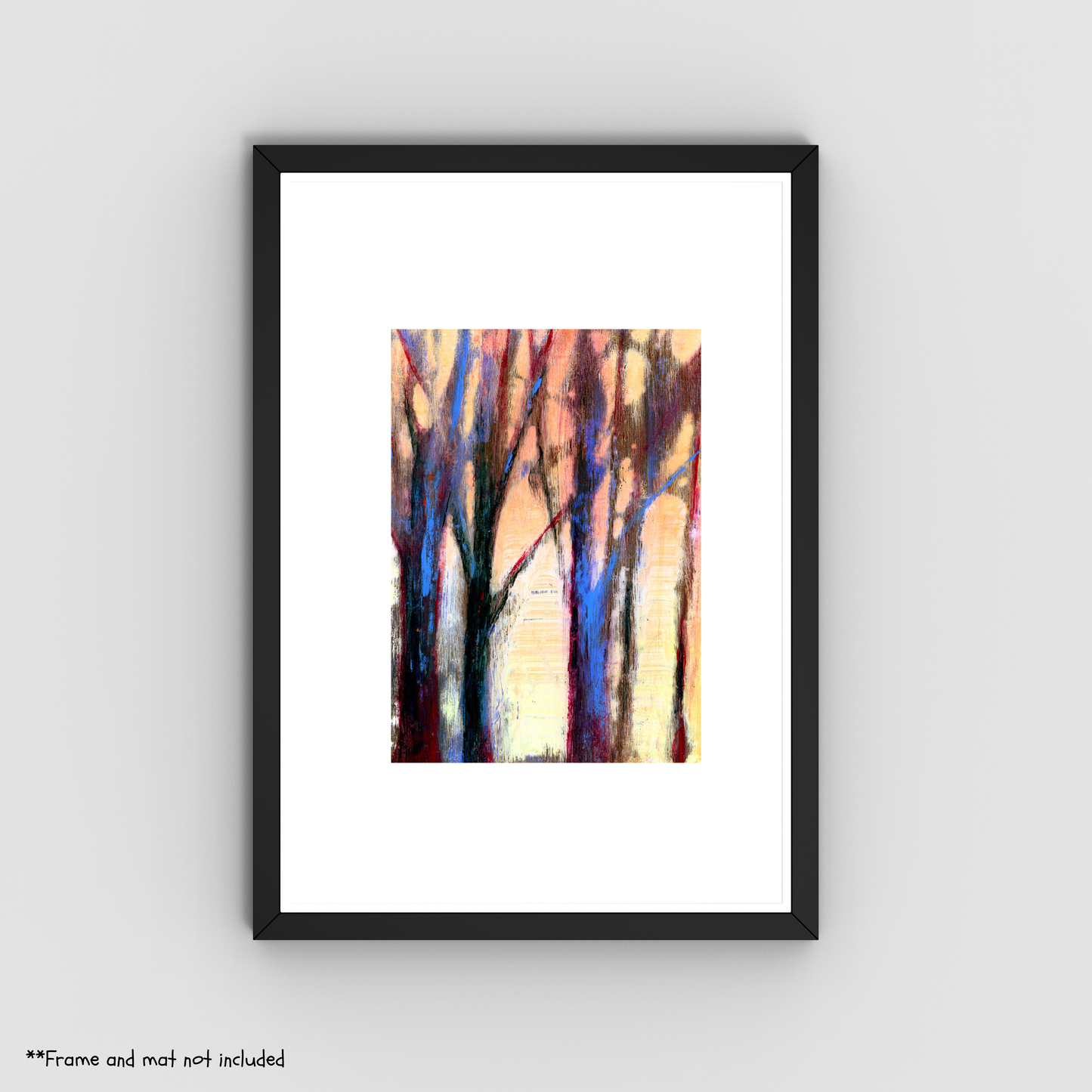 The Last Light 5x7 Art Print - Moody Abstract Landscape