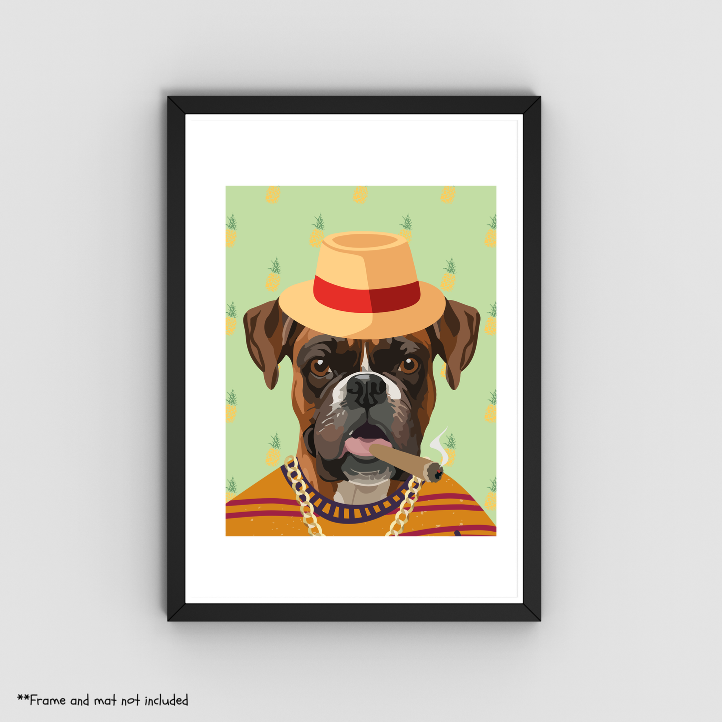 Cuban Boxer Print 8.5x11 - Dog Lover Print