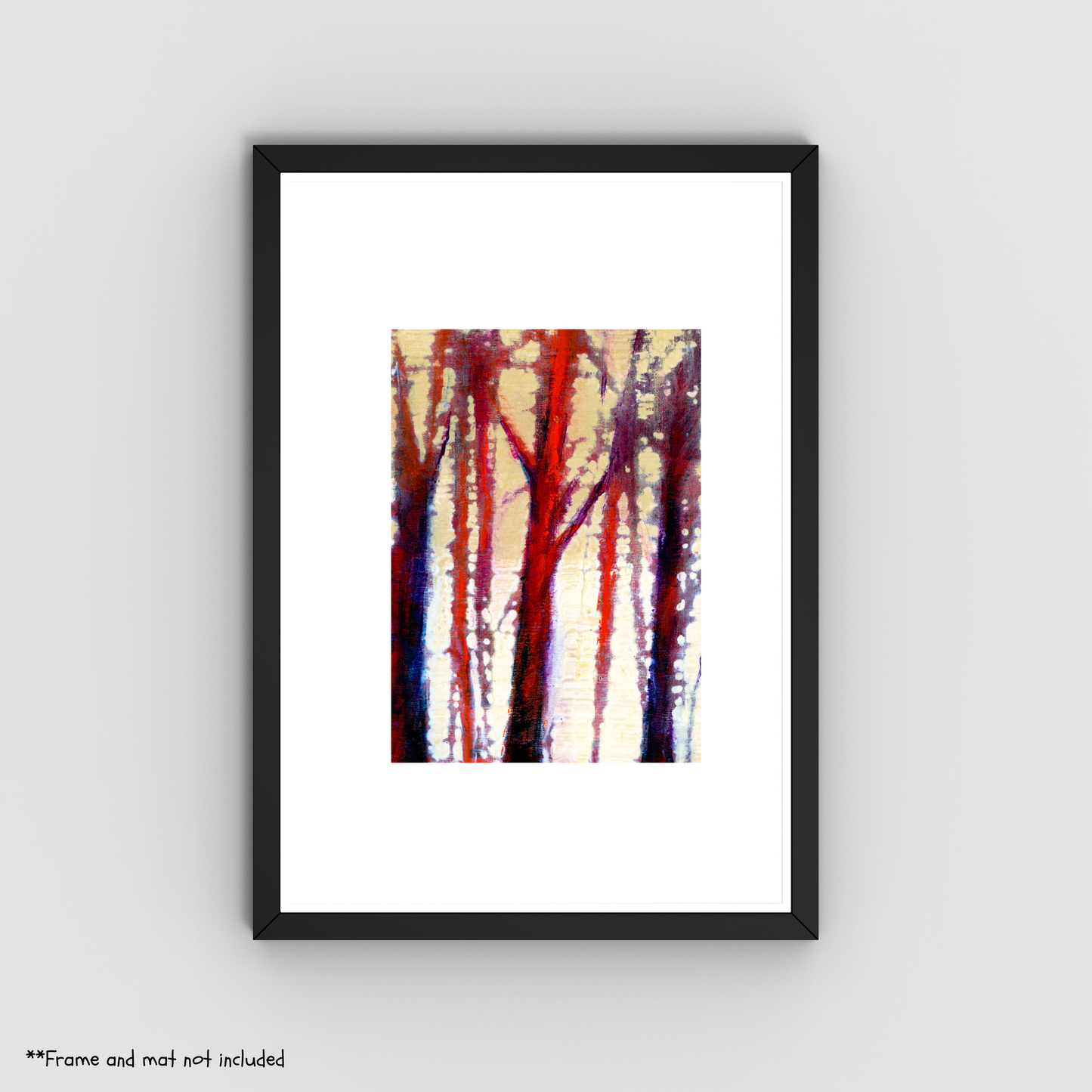 Summer Skies 5x7 Art Print - Vibrant Abstract Landscape