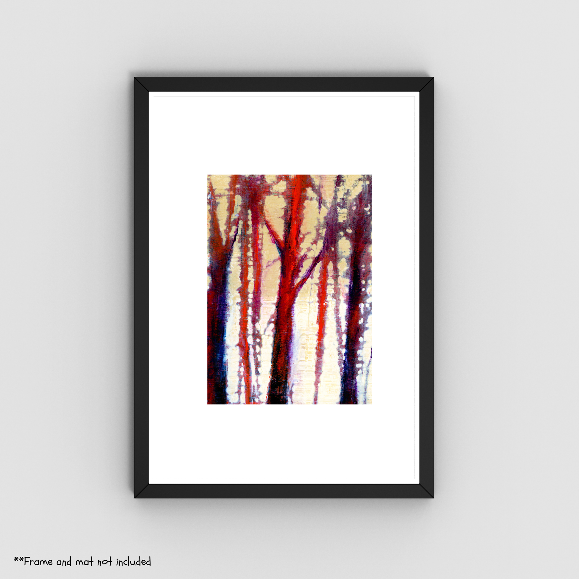 Summer Skies 5x7 Art Print - Vibrant Abstract Landscape