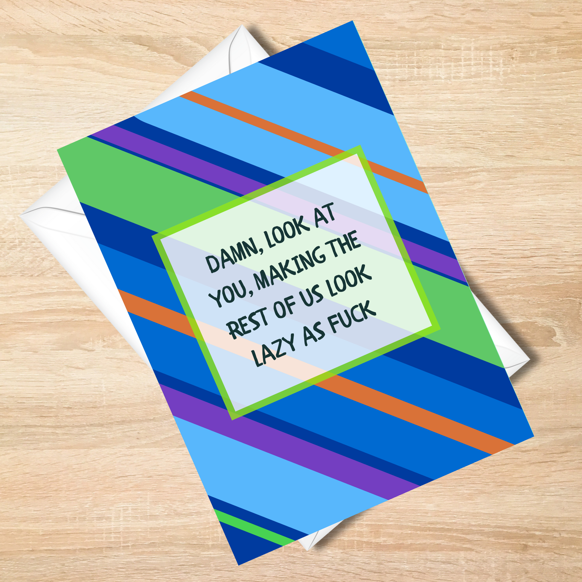 Damn Look At You Funny Card-Cheeky 5x7 Card