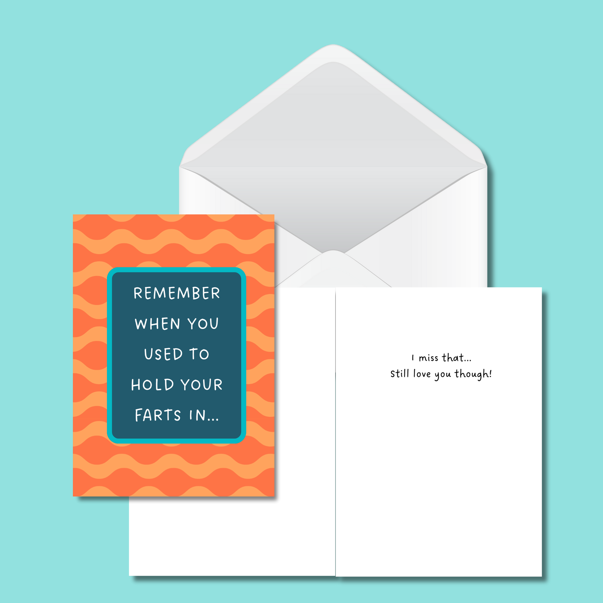 Remember When You Used To Hold Your Farts In  - Funny Card - 5x7