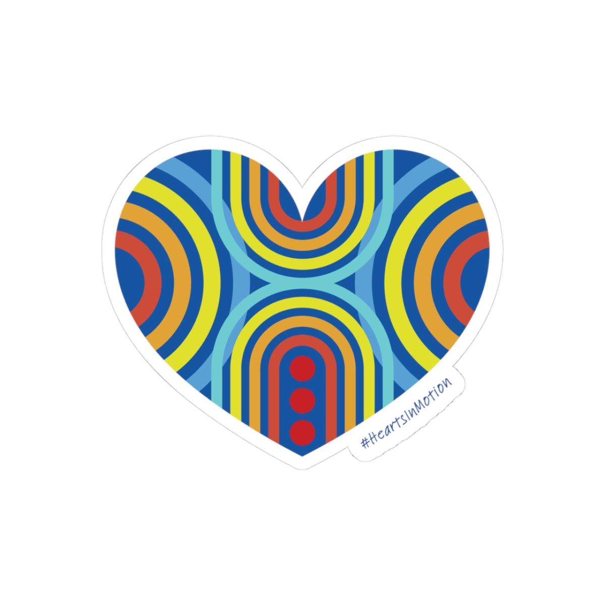 Die Cut Stickers | Perfect for Laptop, Water Bottle, #HeartsInMotion