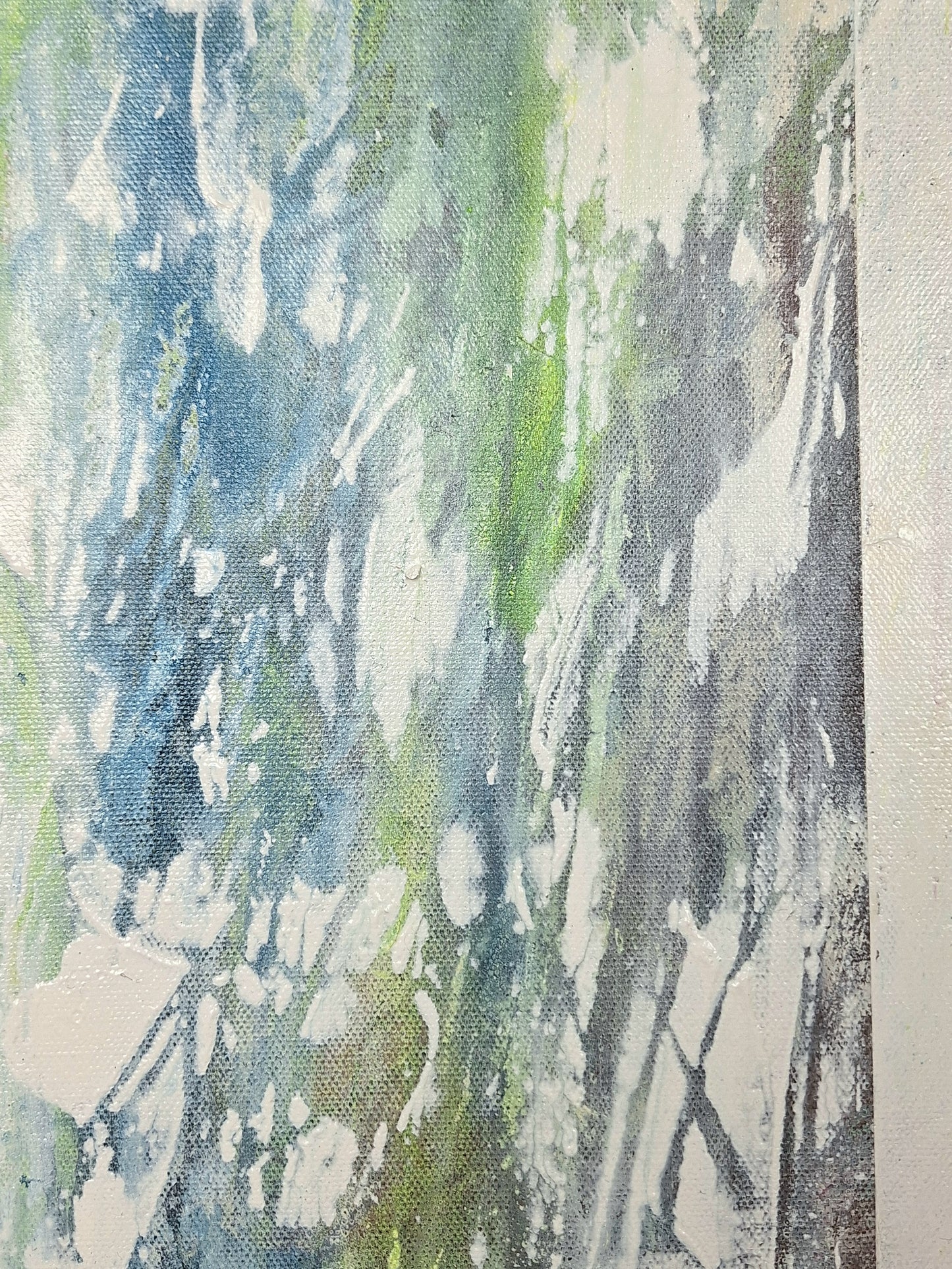 Blue Eyes Crying - 20" x 20"