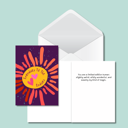 Friendsies Til The Endsies - 5x7 Funny Card