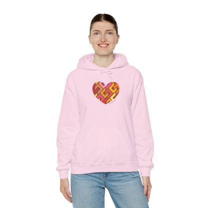 Colourful Heart Hoodie, Cozy Sweatshirt - #HeartsInMotion