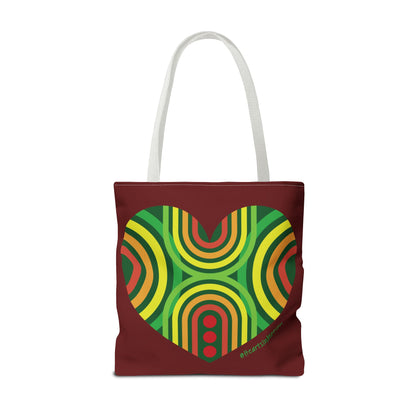 Colourful Love Heart Tote Bag - Perfect for Everyday Use - #HeartsInMotion
