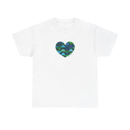 Heart Pattern Unisex Heavy Cotton Tee - #HeartsInMotion