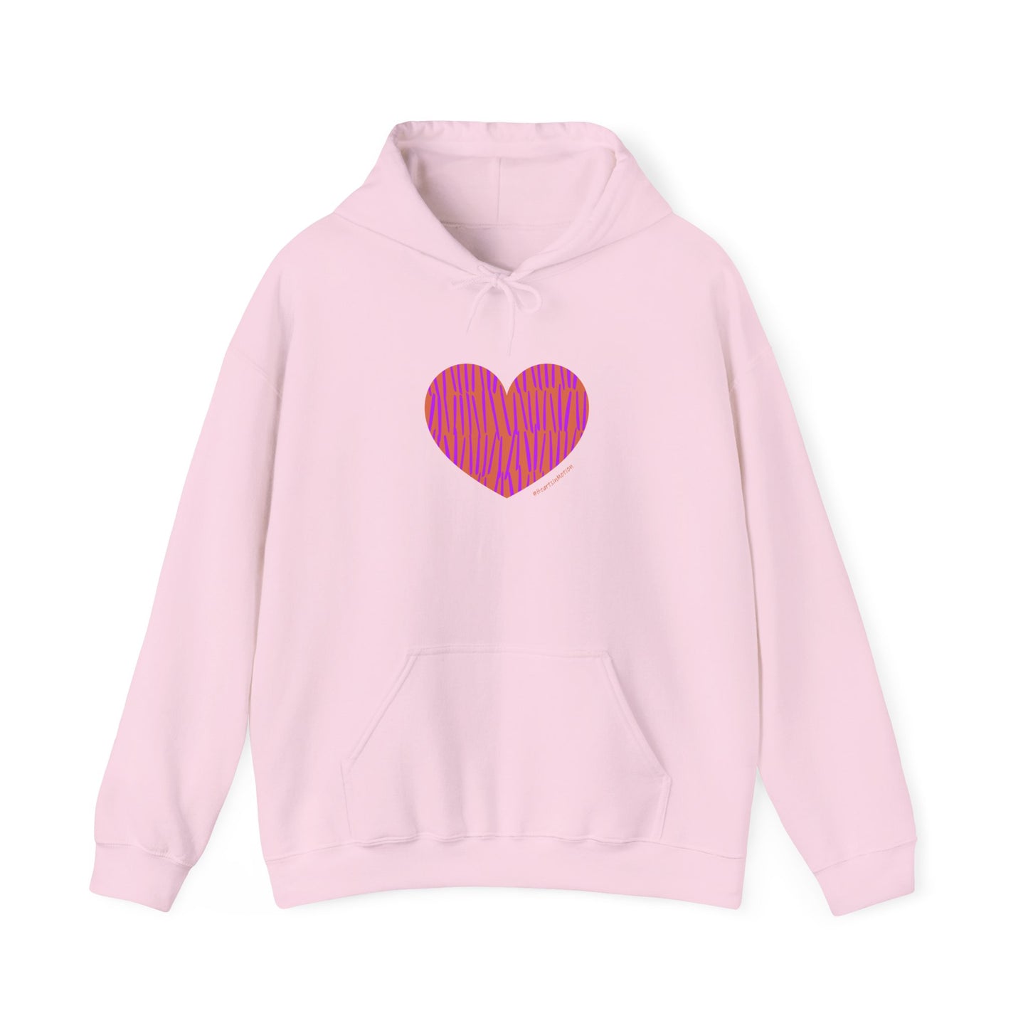 Heart Pattern Unisex Hooded Sweatshirt – #HeartsInMotion