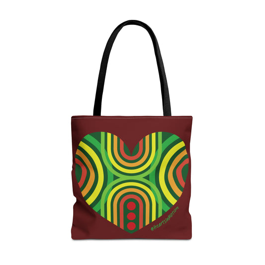 Colourful Love Heart Tote Bag - Perfect for Everyday Use - #HeartsInMotion