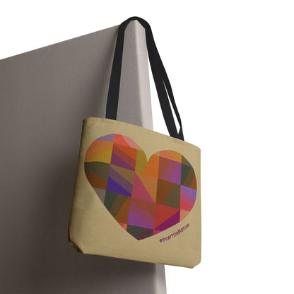 Colourful Heart Tote Bag - Love & Positivity - #HeartsInMotion