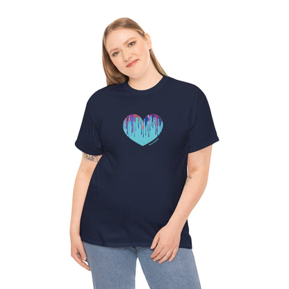 Dripping Heart Graphic Unisex - Perfect for Casual Wear - #HeartsInMotion