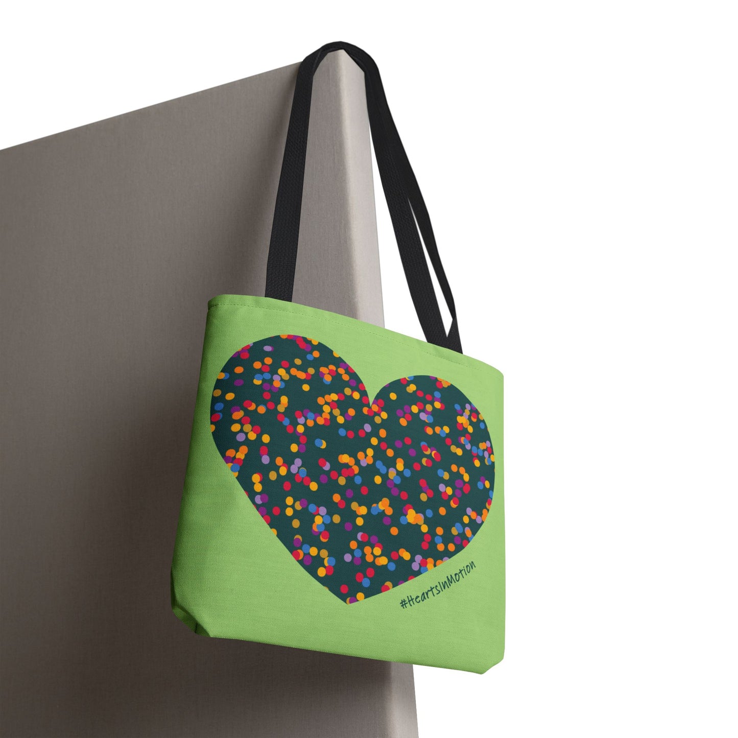 Colourful Heart Dot Tote Bag - Eco-Friendly - #HeartsInMotion
