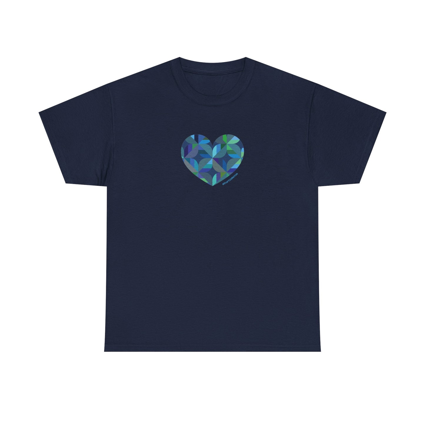 Colourful Heart Unisex Cotton Tee, Casual Wear, #HeartsInMotion