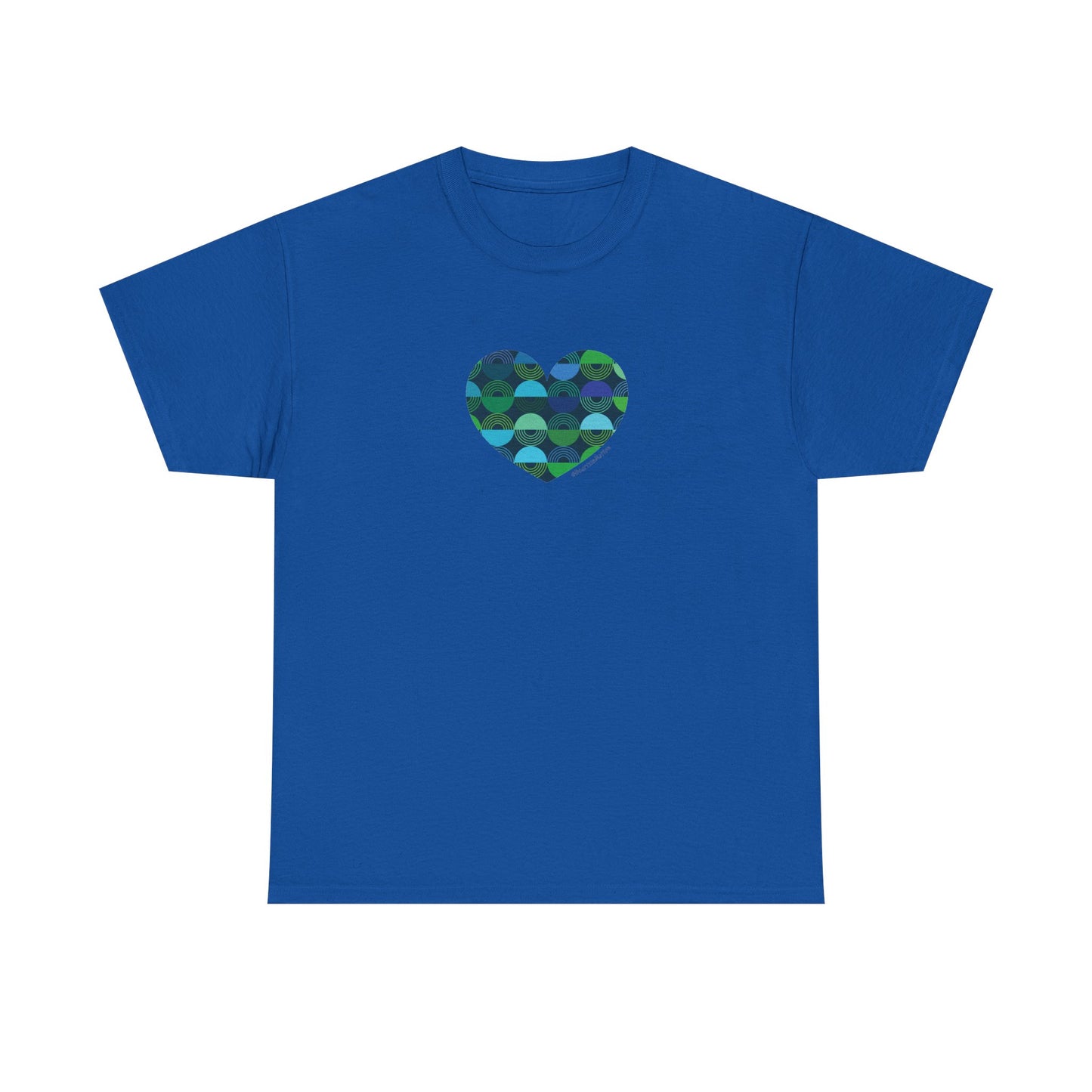 Heart Pattern Unisex Heavy Cotton Tee - #HeartsInMotion