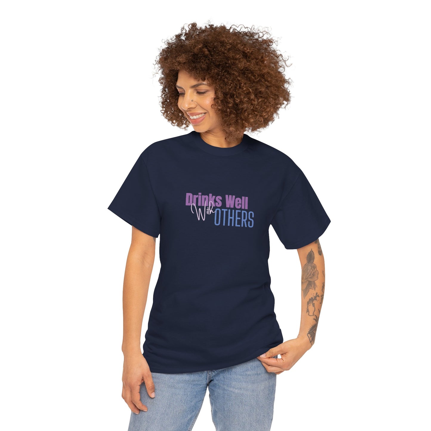 Drinks Well Unisex Heavy Cotton Tee - Party Tee - Gifts For Her