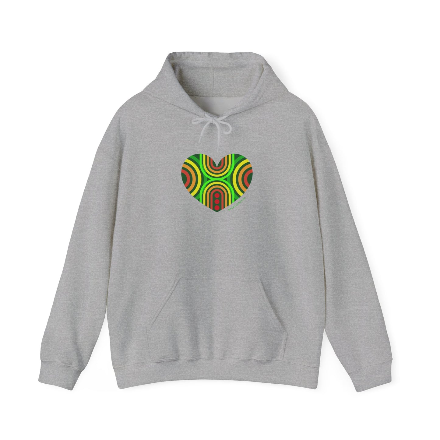 Colourful Heart Sweatshirt - Cozy Unisex Hoodie - #HeartsInMotion