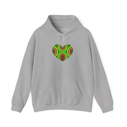 Colourful Heart Sweatshirt - Cozy Unisex Hoodie - #HeartsInMotion