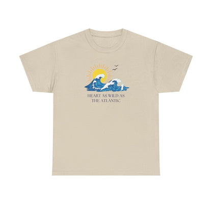 Heart As Wild As The Atlantic Unisex Tee, Ocean Lover T-Shirt