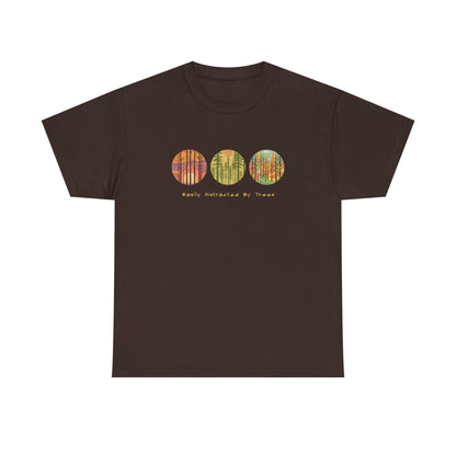 Colorful Tree Unisex Heavy Cotton Tee, Outdoor Lover Shirt, Unique Gift
