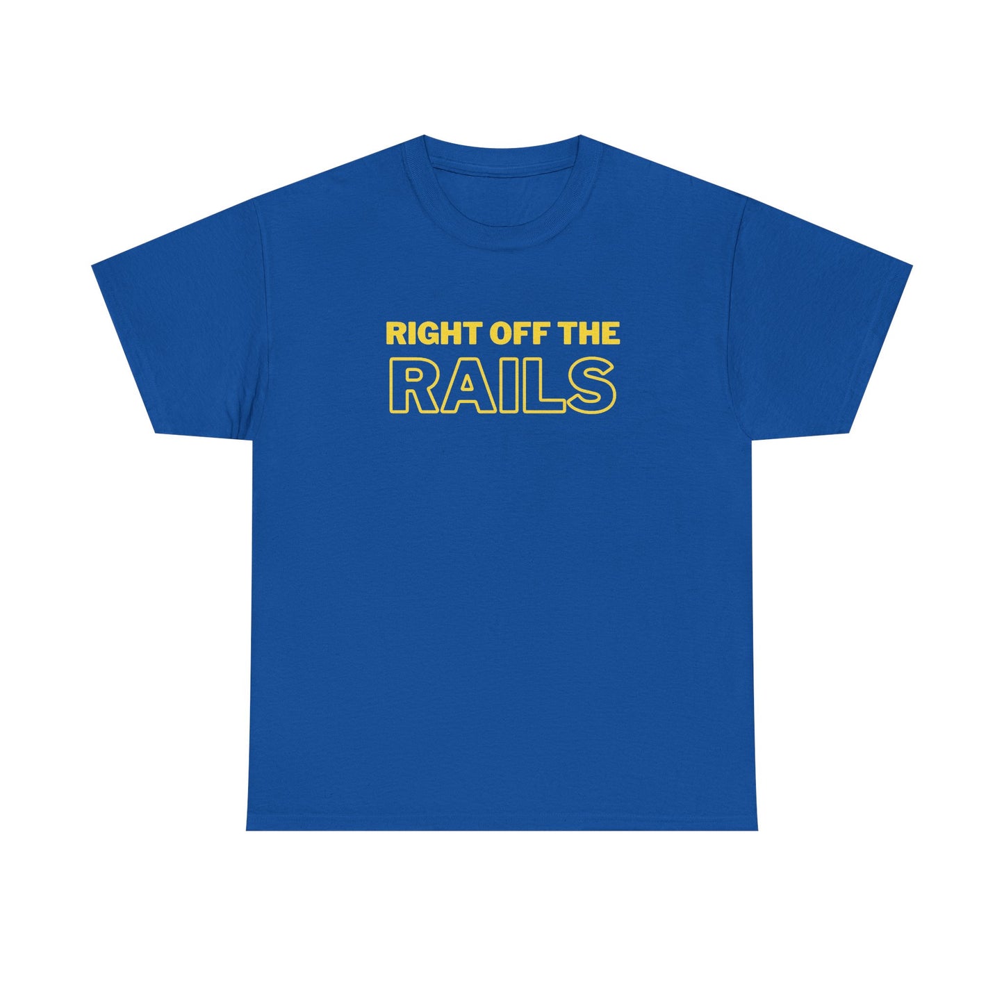 Right Off The Rails Unisex Heavy Cotton Tee | Casual Graphic Shirt