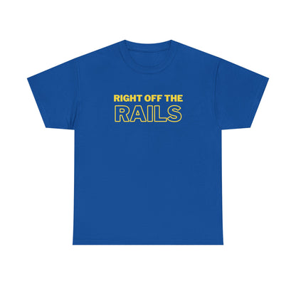 Right Off The Rails Unisex Heavy Cotton Tee | Casual Graphic Shirt