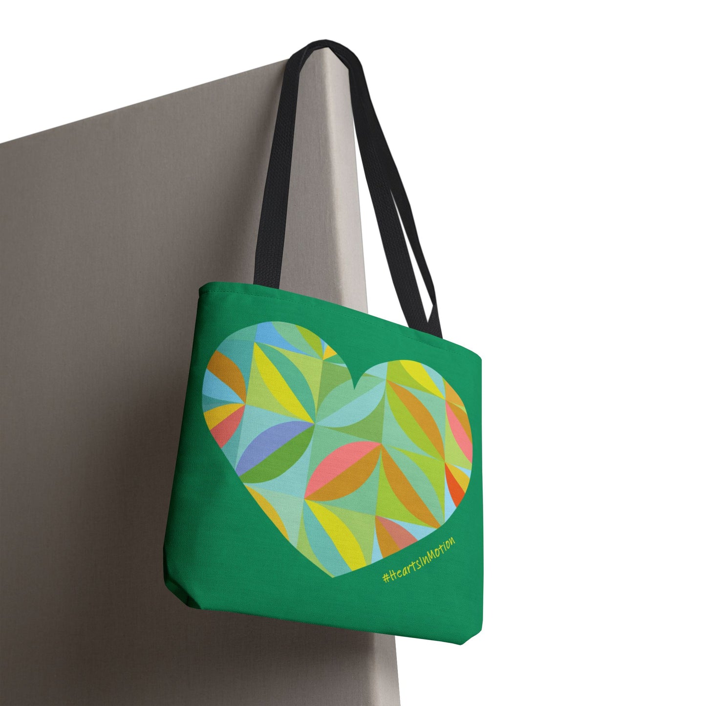 Colourful Heart Pattern Tote Bag - Perfect for Everyday & Gifts- #HeartsInMotion