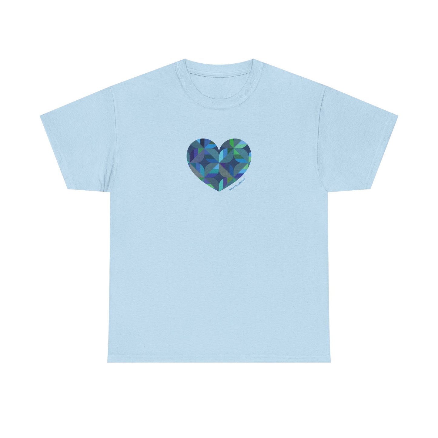 Colourful Heart Unisex Cotton Tee, Casual Wear, #HeartsInMotion