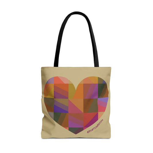 Colourful Heart Tote Bag - Love & Positivity - #HeartsInMotion