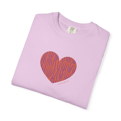 Heart Pattern Unisex Garment-Dyed T-shirt - #HeartsInMotion