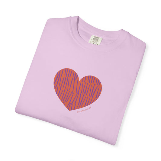 Heart Pattern Unisex Garment-Dyed T-shirt - #HeartsInMotion
