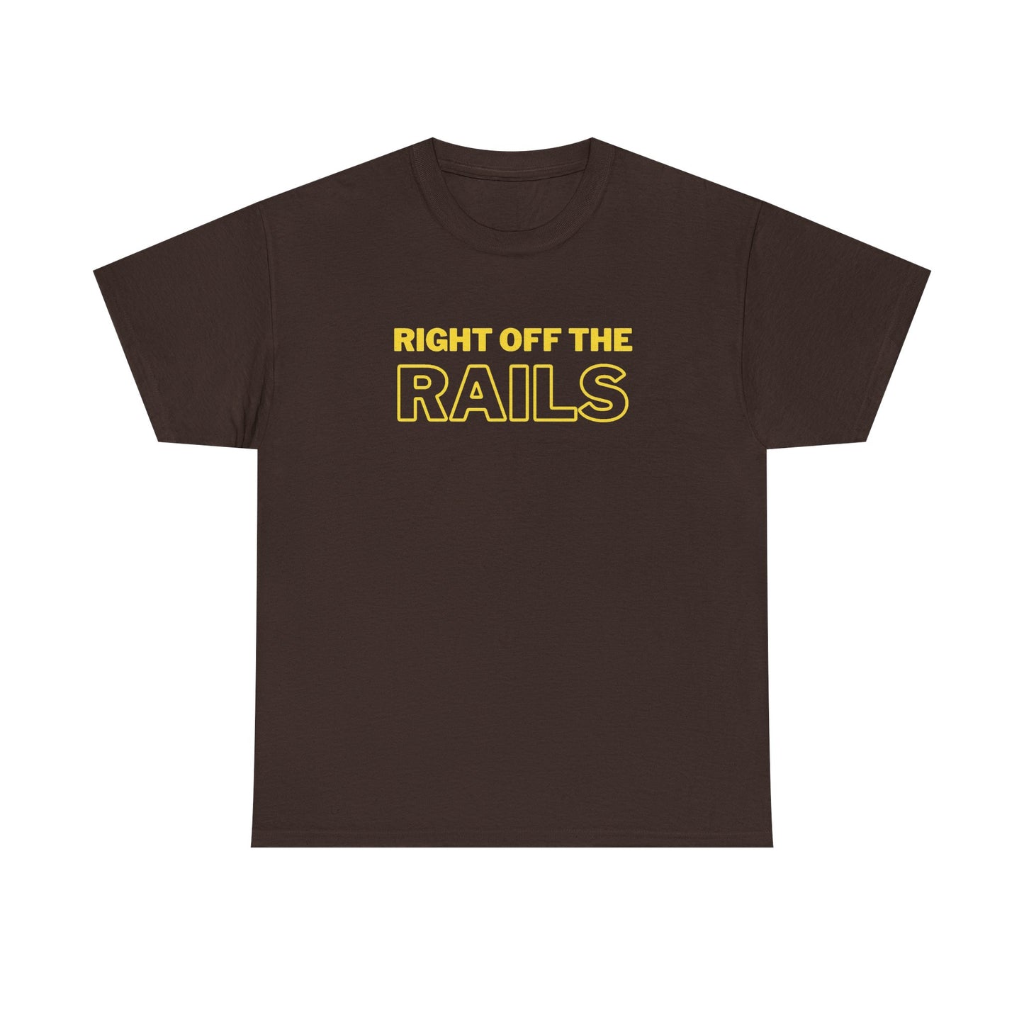 Right Off The Rails Unisex Heavy Cotton Tee | Casual Graphic Shirt