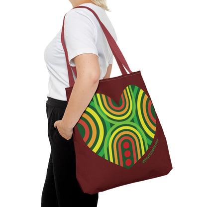 Colourful Love Heart Tote Bag - Perfect for Everyday Use - #HeartsInMotion